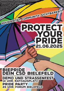 Plakat zum CSD BIEpride 2025